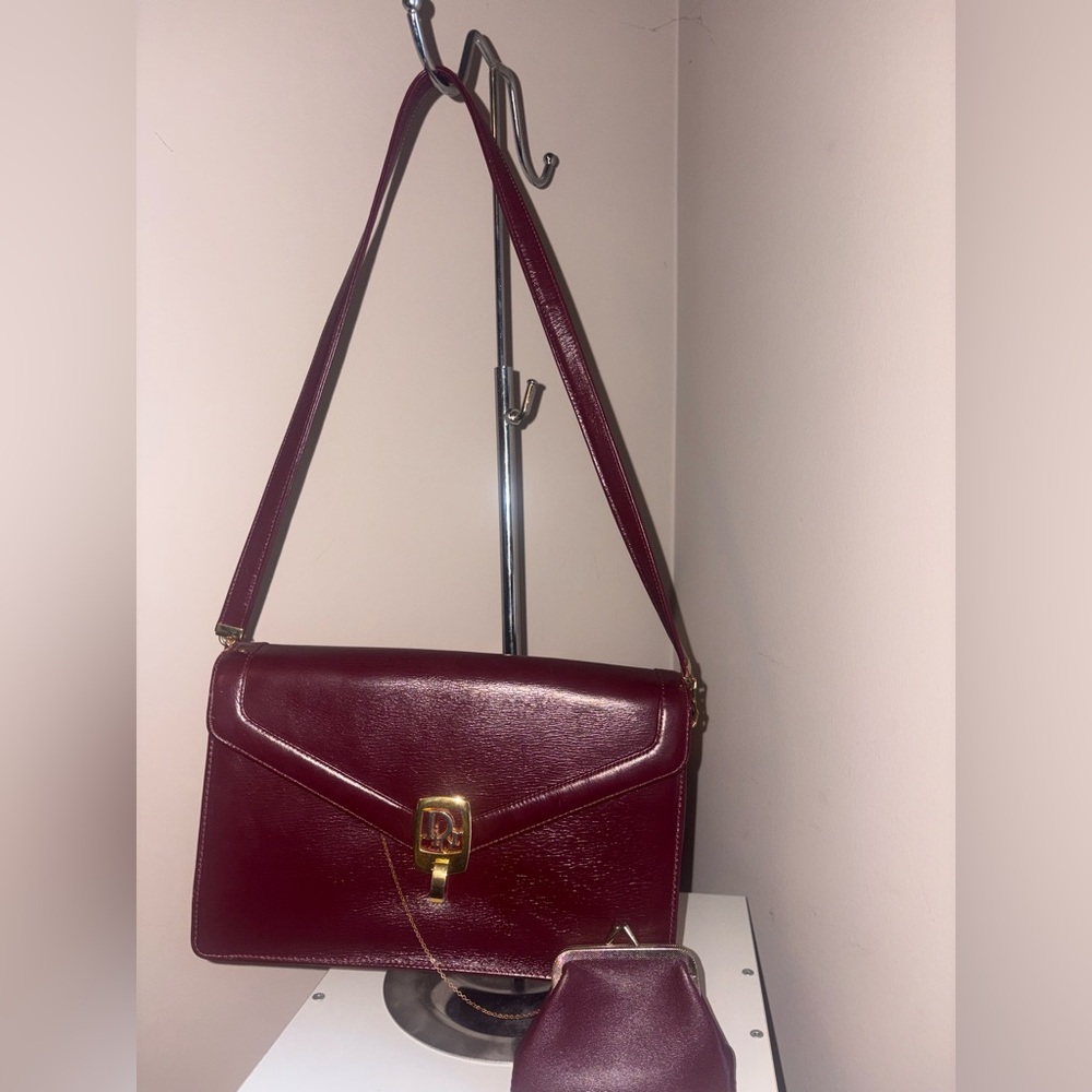 Vintage Dior Shoulder Bag with coin pouch